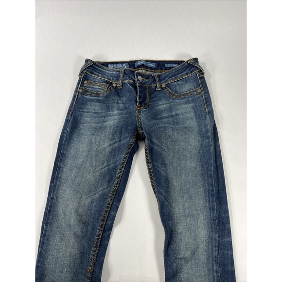 Womens Jeans Bleuology Denim Size 5 Skinny Cuffed Jegging Stretch‎ - Picture 8 of 16